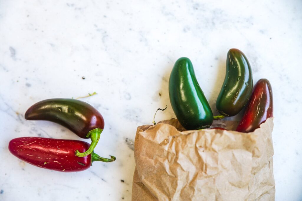 red and green chili