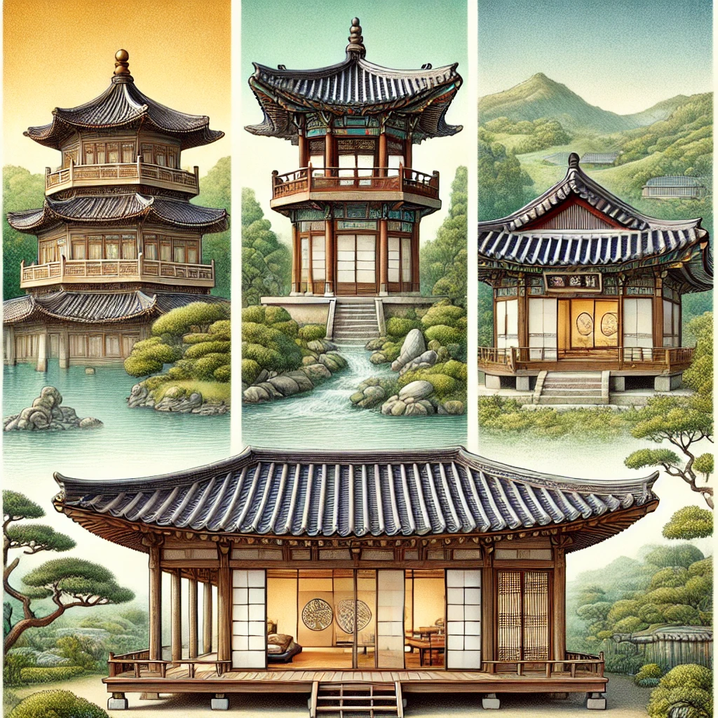 arsitektur bangunan jepang korea dan china